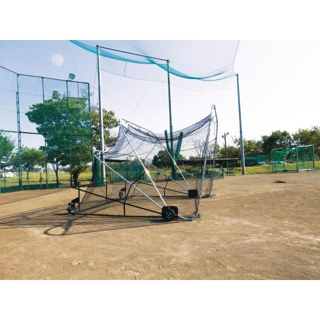バッティングケージ 三和体育 バッティングケージ ハイブリッド仕様 学校 体育用品
