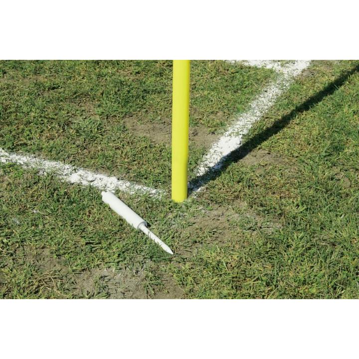 三和体育 サッカー用コーナーフラッグ 固定式 4本組 学校 体育用品