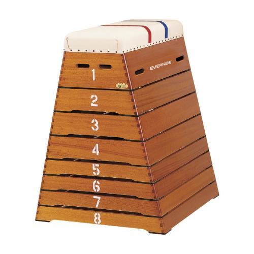 EVERNEW（エバニュー） とび箱 中型 8段 指導ライン入り 下幅90上幅40