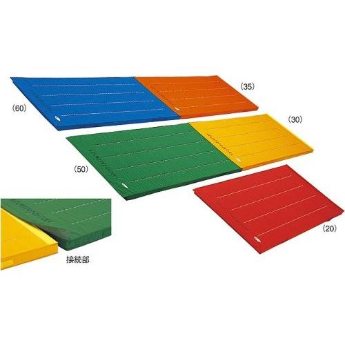 EVERNEW - エバニュー エコカラーマットジョイント式すべり止付90×180×5珊 貨物輸送無料 EKM062 赤 体育器具、用品-その他体育器具