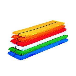 【法人限定】 EVERNEW エバニュー EKM431 100 エコカラーハーフマット連結滑止 赤 メーカー直送 EVERNEW（エバニュー） エコカラーハーフマット連結すべり止め付 送料