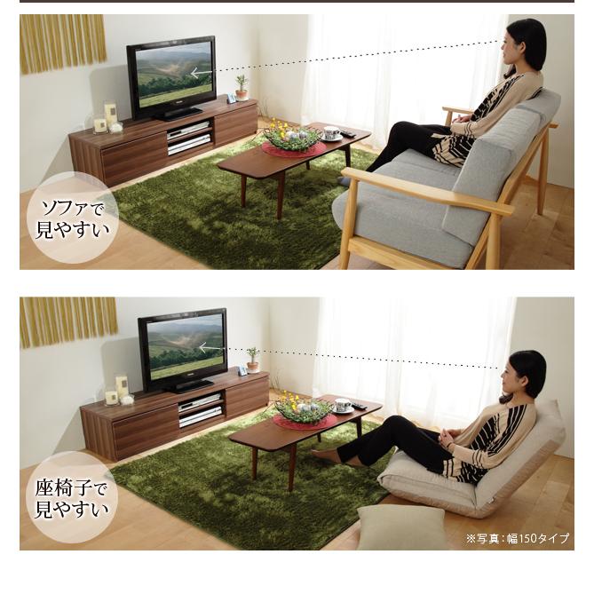 （送料込み）170cm テレビボード　テレビ台　リビングボード 楽天市場】テレビ台 ローボード ヴィンテージ調 ダークガラス扉