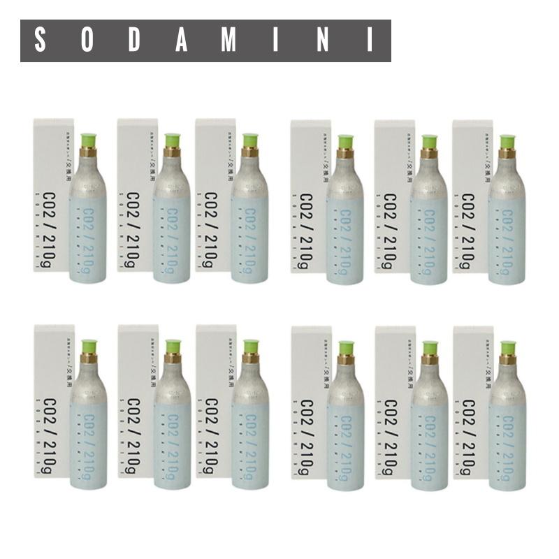 ソーダミニ 2 SODA MINI 交換ボンベ 12本セット 家庭用 炭酸水メーカー 炭酸ガスボンベ 炭酸ボトル 送料無料 あすつく ボンベ返却用着払い伝票付き SM3002×12