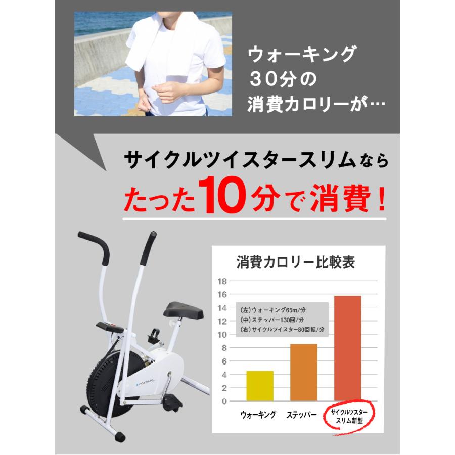 エアロバイク フィットネスバイク サイクルツイスタースリム 新型 公式