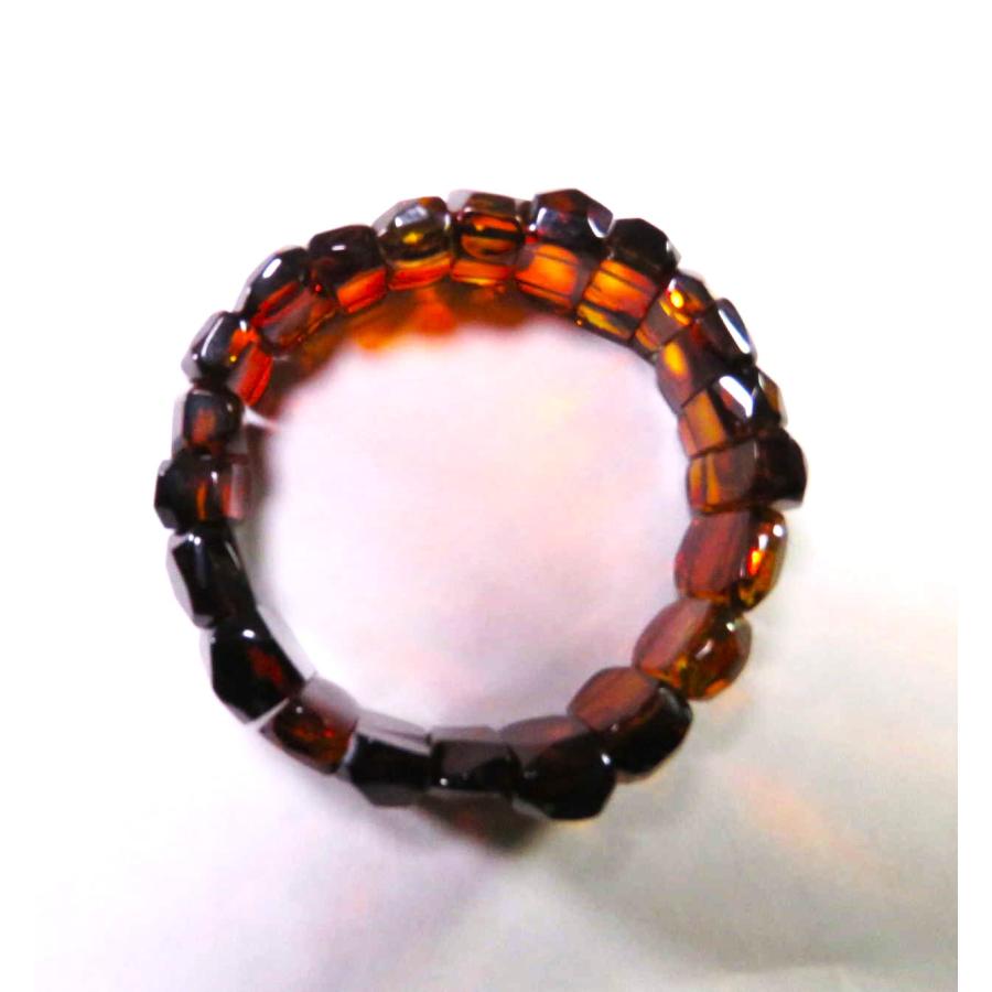 ★動作確認済み 琥珀メキシコ琥珀　レッドアンバーのブレスレット（大型） 【YW1097864224】(39050円)