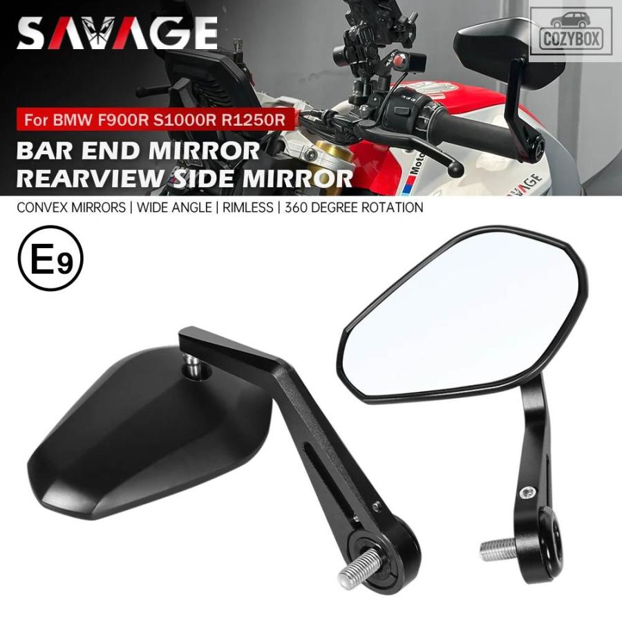 並行輸入品 ハンドルバーエンドミラー BMW F900R S1000R R1250 R/RS/RT