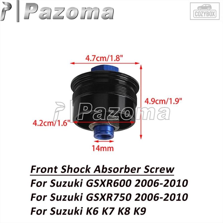 並行輸入品 オートバイフロントショックアブソーバースクリュー スズキ GSXR600 GSXR750 750 K6 K7 K8 K9 オイルシールフォークボルトアクセサリー