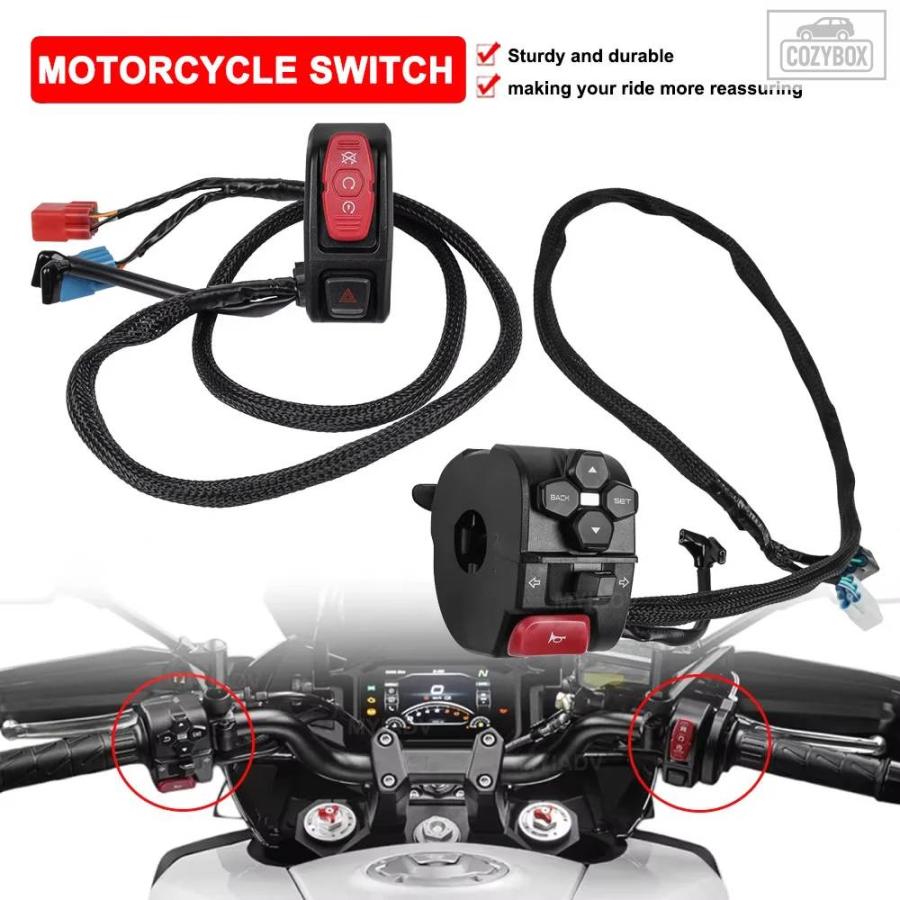 並行輸入品 ハンドルスイッチ CFMOTO 700MT MT700 2025 CF 700 MT オートバイ イグナイター アセンブリ ハンドルスイッチ スターター ヘッドライト ホー_4
