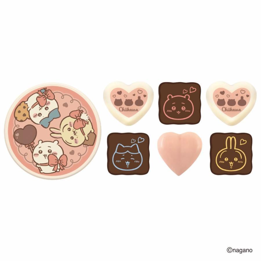 ハート ちいかわチョコパーティー缶 紙袋付き チョコレート 7個入り
