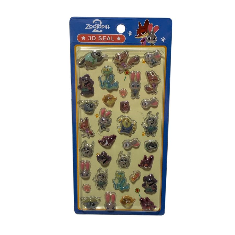 4種類セット 】ディズニー DISNEY ぷっくりシール 3Dシール 3d シール