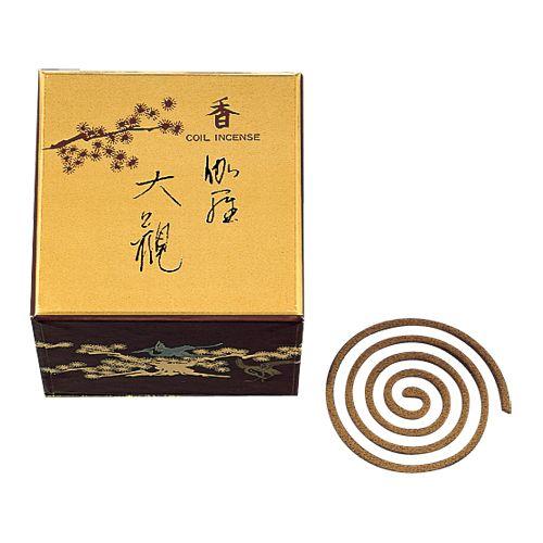 伽羅大観１２個 楽天市場】【送料無料】伽羅大観 渦巻12巻入 【日本香堂/お香