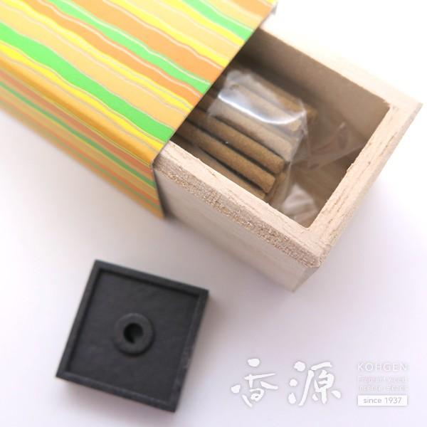 お香 アロマ 日本製 日本香堂 かゆらぎ 蜜柑 みかん 香り スティック 香立て付き 線香 香源 お香 線香 数珠 香木 専門店 | 日本香堂 | 02