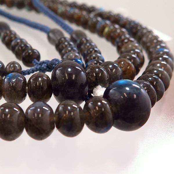 秋冬の主役◎ 男性用数珠　上質ラブラドライト　ミカン玉　尺三　真言宗　共仕立て　限定品　念珠 【WSO2891556077】(102850円)