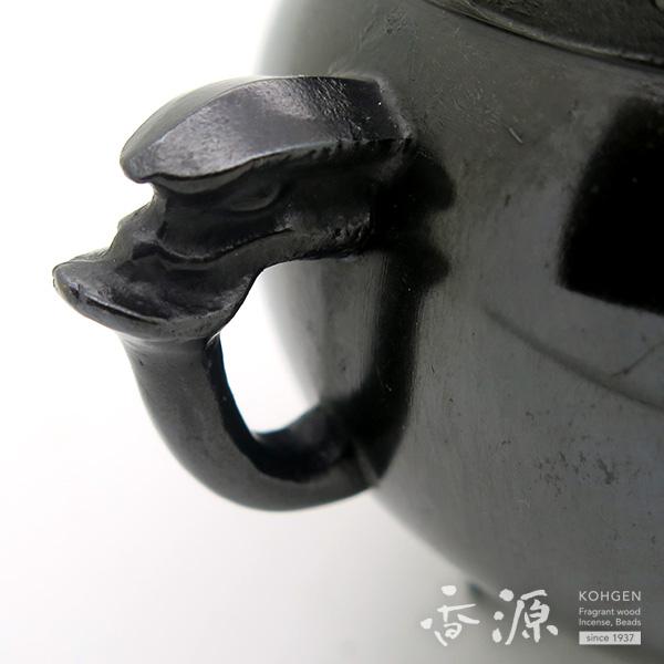 高岡銅器 香炉 鳳寿獅子蓋香炉 香源 お香 線香 数珠 香木 専門店 : 香