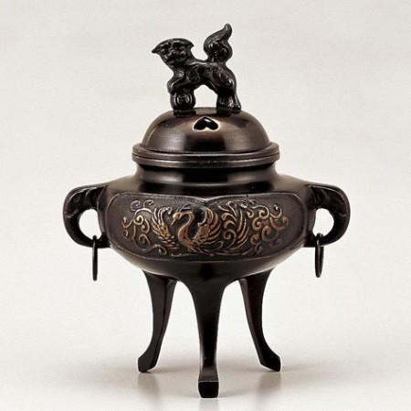 高岡銅器 香炉 波千鳥香炉 香源 お香 線香 数珠 香木 専門店 : 香源 お