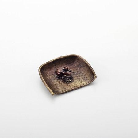 丘陵銅器 香立 箕にねずみ 香源 お香 線香 念珠 香木 専門職店 仏壇、仏具-冠婚葬祭、宗教用品