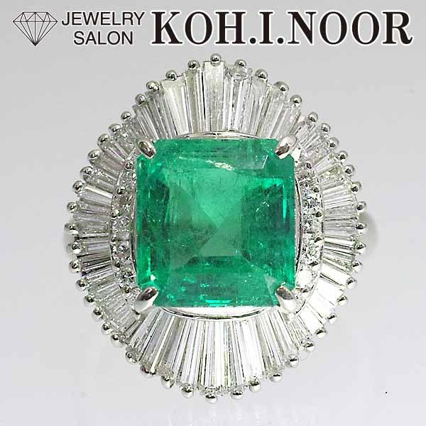 リアル 4 03ct エメラルド 三相包有物 8号 リング Pt900 プラチナ 1 29ct ダイヤモンド 指輪 Www Gatorheatandair Com