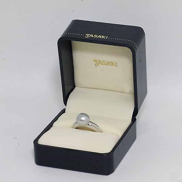 TASAKI タサキ プラチナ PT900 着色アコヤパール 8.9mm リング 10号強 
