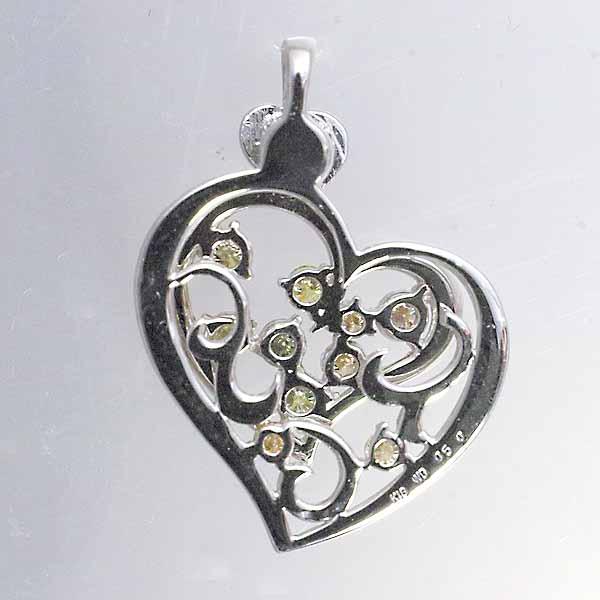 ダイヤモンド 0.50ct 18金ホワイトゴールド K18WG ペンダント トップ 