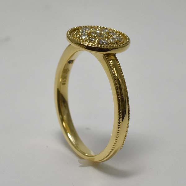 新品リングK18ゴールド 星型ダイヤ0.64ctドーム型 13号総量7.92g 新品リングK18ゴールド 星型ダイヤ0.64ctドーム型 13号総量7.92g