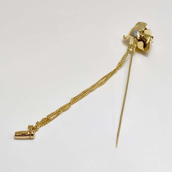 ダイヤモンド 0.509ct D SI1 FAINT 18金イエローゴールド K18YG
