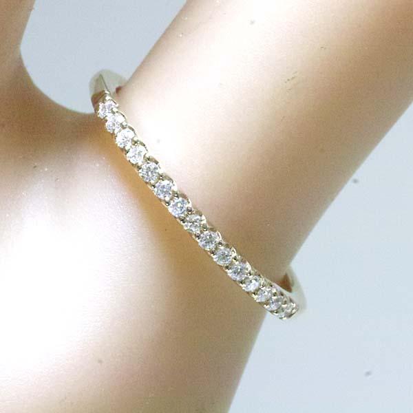 K18 PG ピンクゴールド ダイヤモンド リング 6号 ダイヤモンド K18リング(ピンクゴールド/4月誕生石/鑑別書付き