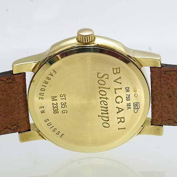 BVLGARI ブルガリ ソロテンポ メンズ ST35WGLD 18金イエロー BVLGARI ブルガリ ソロテンポ メンズ ST35WGLD 18金イエロー