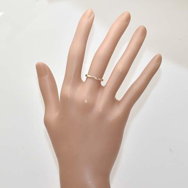 ete エテ ダイヤモンド 0.01ct 10金ピンクゴールド K10PG リング 