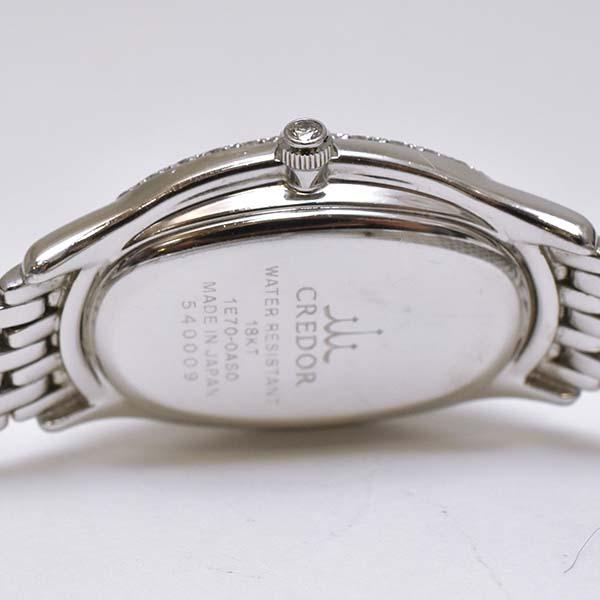 JURI セイコー クレドール ジュリ レディース GTTE683 18金ホワイト