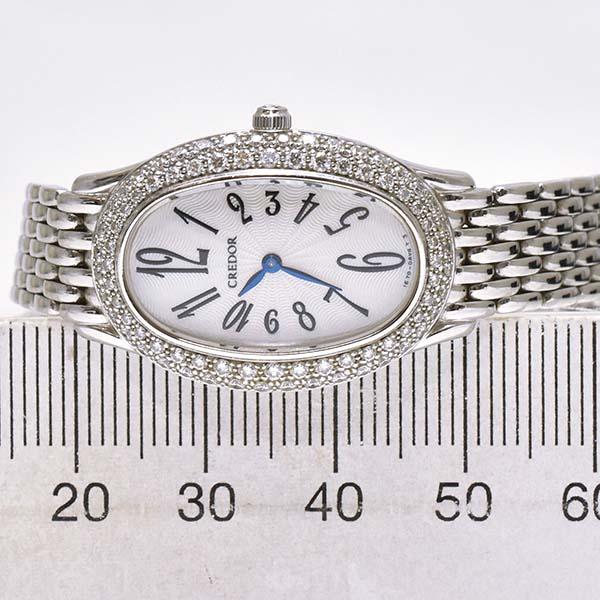 JURI セイコー クレドール ジュリ レディース GTTE683 18金ホワイト