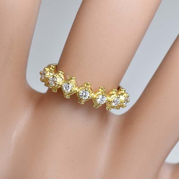 AHKAH（アーカー） メモリアルリング ダイヤモンド 0.25ct 18金