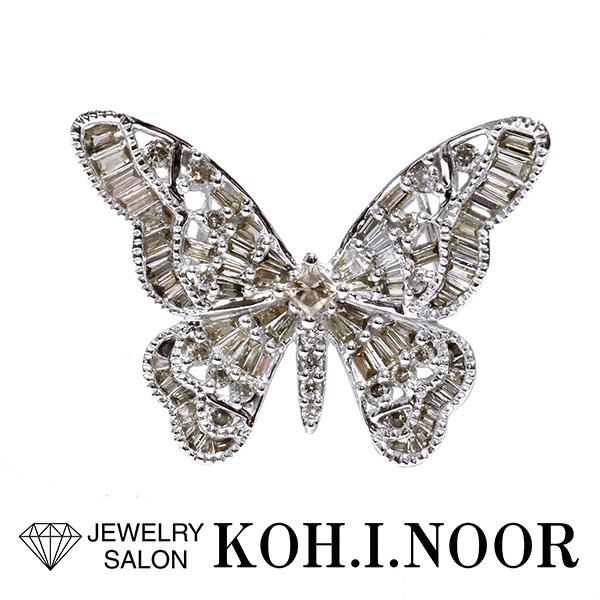 ダイヤモンド 0.84ct 18金ホワイトゴールド K18WG ペンダント トップ