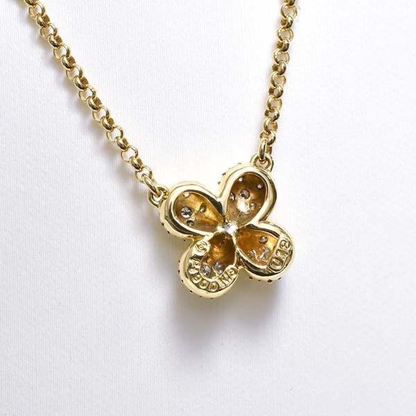 TASAKI タサキ PT850 ダイヤモンド ネックレス イエローダイヤモンド TASAKI（タサキ） ダイヤモンド 0.18ct 18金イエローゴールド K18YG