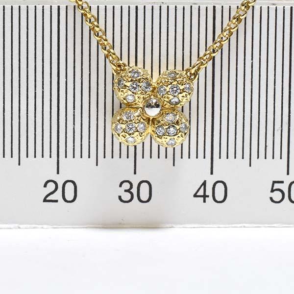 TASAKI タサキ PT850 ダイヤモンド ネックレス イエローダイヤモンド TASAKI（タサキ） ダイヤモンド 0.18ct 18金イエローゴールド K18YG