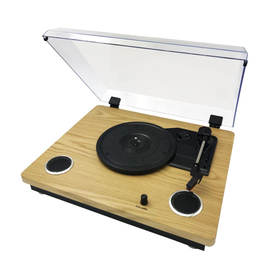 WINTECH レコードプレーヤー USB端子 スピーカー内蔵 KRP-206S WINTECH（ウィンテック） スピーカー搭載レコードプレーヤー KRP-206S