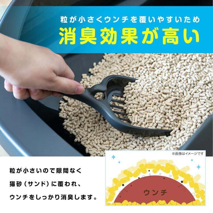 デオトイレ サンド 猫砂 砂 鉱物 消臭・抗菌サンド 小粒 3.8L *4袋セット 鉱物系 飛び散り防止 猫 ねこ ネコ ユニ・チャーム｜kohnan-eshop｜03