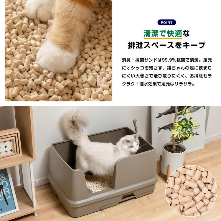 ◆猫用トイレ デオトイレ 本体セット 快適ワイド モカグレー 大型 におい対策 おしゃれ 猫 ねこ ネコ 猫砂 ユニ・チャーム｜kohnan-eshop｜05