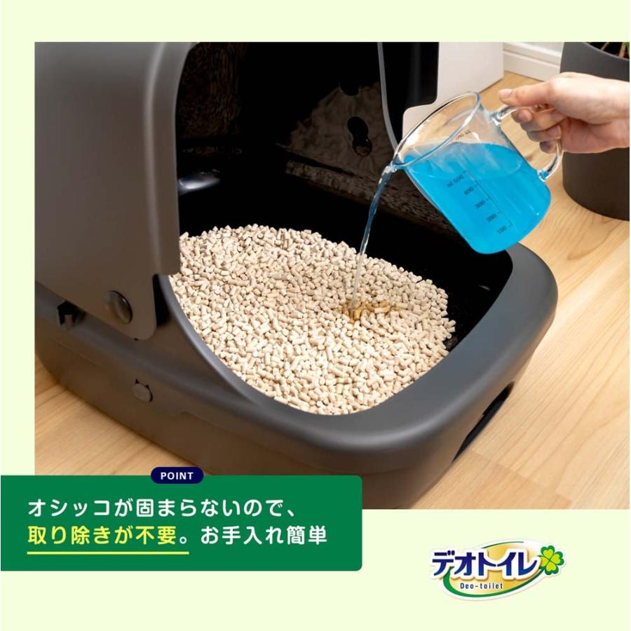 デオトイレ 猫砂 システムトイレ 4L 無香料 鉱物系 消臭・抗菌 サンド