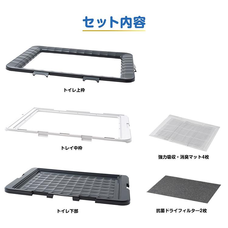 デオシート 消臭ラボ トイレシステム 抗菌ドライフィルター 消臭マットセット 3日間交換無しでもニオわない- デオシート 消臭ラボ トイレ
