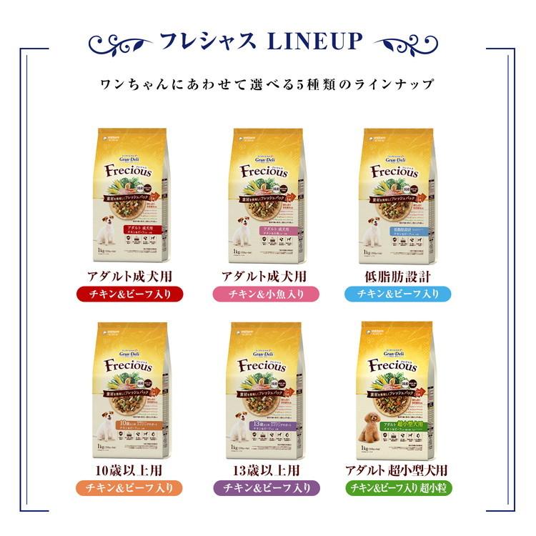 ユニ・チャーム GranDELI Frecious グランデリ フレシャス アダルト超小型犬用 チキン＆ビーフ入り ２ｋｇ｜kohnan-eshop｜06