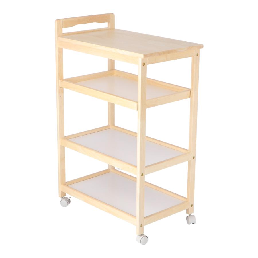 ◇ワゴン 木製 4段 キッチンワゴン キャスター付き 北欧 おしゃれ