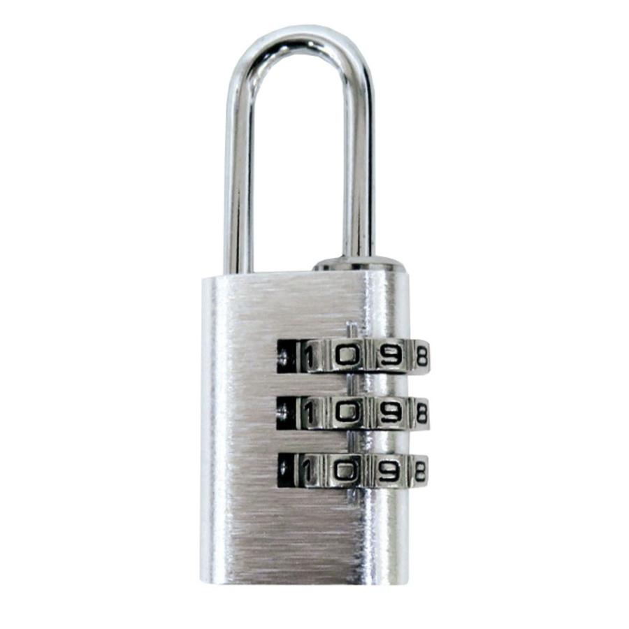 可変式アルミ番号錠3ダイヤルL323 シルバー : コーナンeショップ