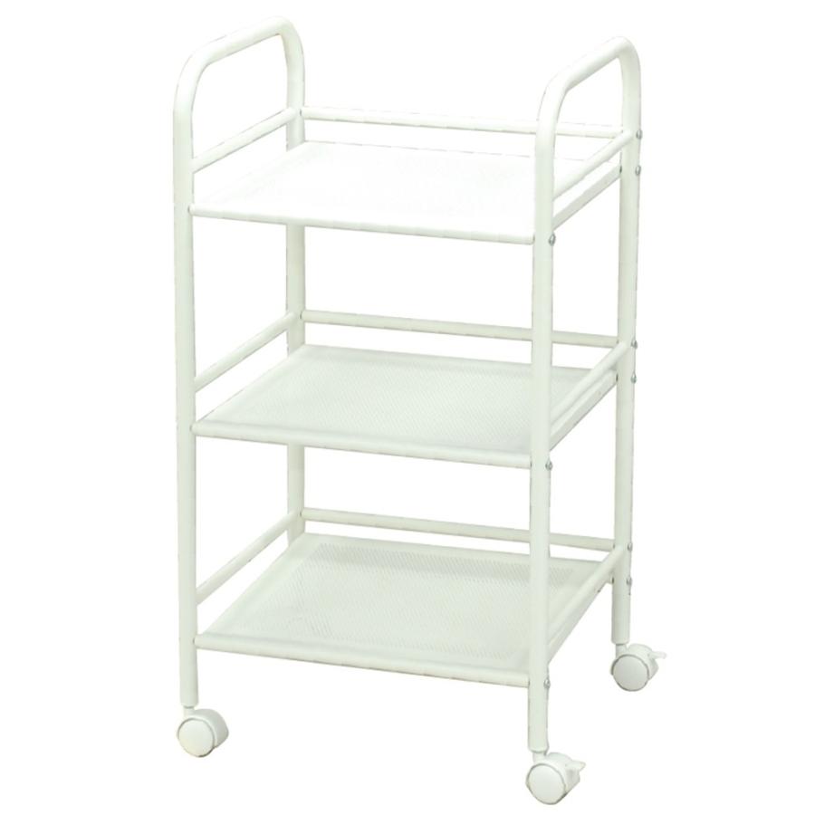 ◇3段パンチングワゴンWH−KR18−8358 ワゴン キッチン収納