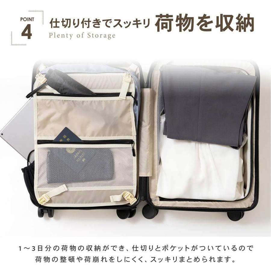 スーツケース フロントオープン キャリーケース キャリーバッグ 小型