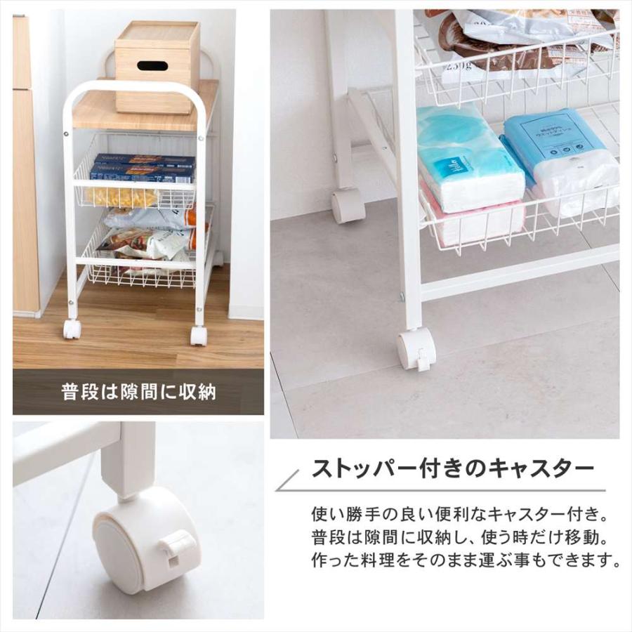 3段キッチンラック ホワイト/ナチュラル Amazon.co.jp: コーナンオリジナル 3段キッチンワゴンWH/NA ホワイト