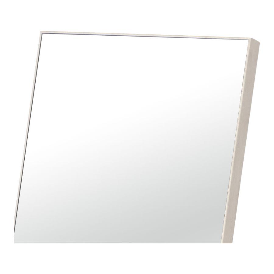 スタンドミラー 全身鏡 姿見 スリムフレームミラー 30cm ホワイト