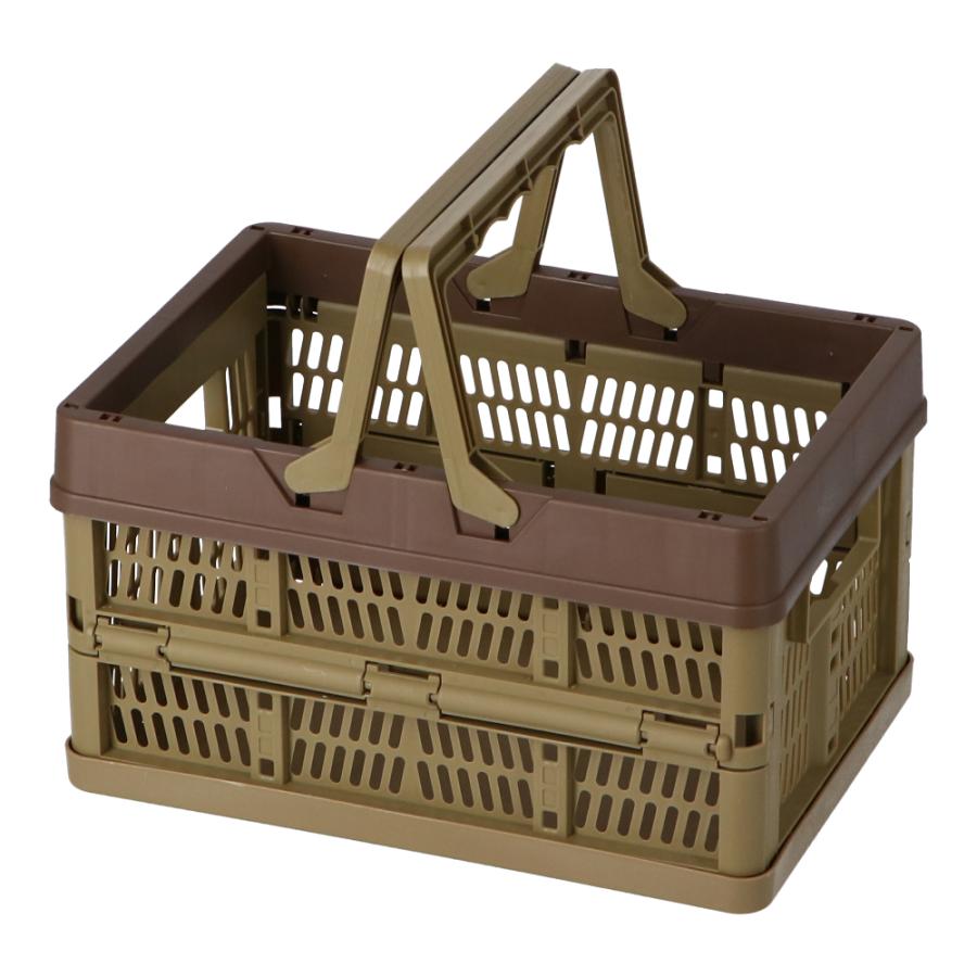 コーナン オリジナル LIFELEX 取っ手付き折りたたみコンテナ ハーフ