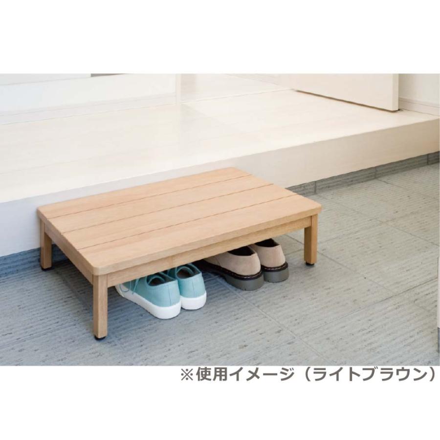 コーナン オリジナル LIFELEX 玄関台600 ブラウン 約600×400
