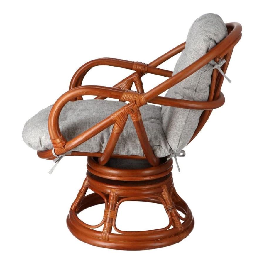 ◇ラタンチェア リラックスチェア 天然素材 リクライニングチェア 藤の