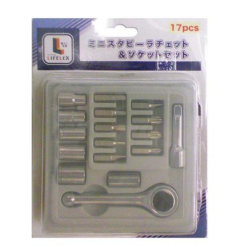 コーナン オリジナル 17pscミニスタビラチェット＆ソケットセット